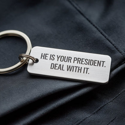 He Is Your President. Deal With It - Keychain