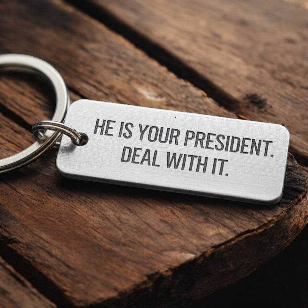 He Is Your President. Deal With It - Keychain