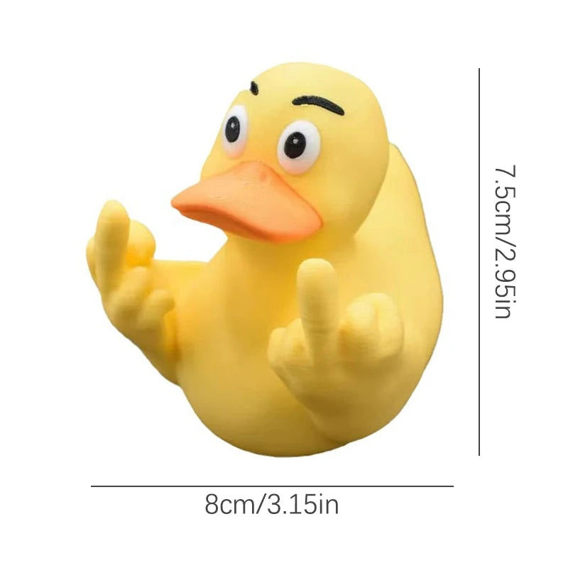 Mr. Nice Duck - Middle Finger Rubber Toy