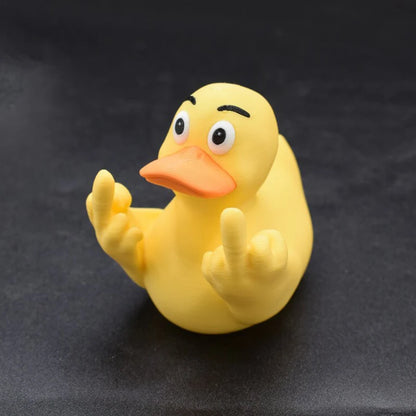 Mr. Nice Duck - Middle Finger Rubber Toy