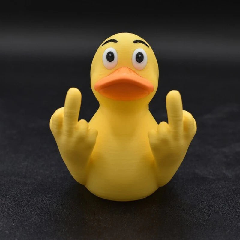 Mr. Nice Duck - Middle Finger Rubber Toy