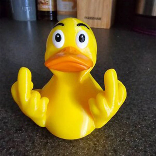 Mr. Nice Duck - Middle Finger Rubber Toy